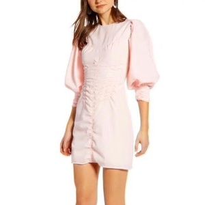 NWT SOMETHING NAVY Shirred Minidress Size Small